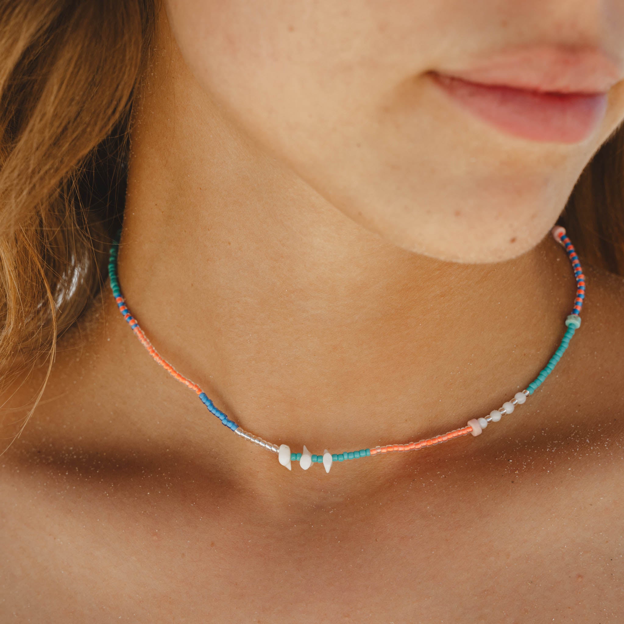 Mentari Dainty Beaded Necklace - Pineapple Island