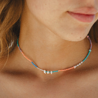 Mentari Dainty Beaded Necklace - Pineapple Island
