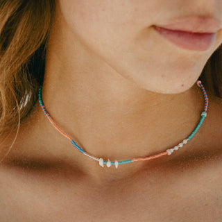 Mentari Dainty Beaded Necklace - Pineapple Island