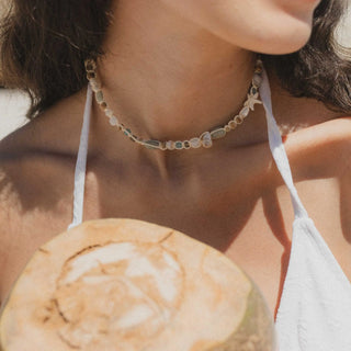 Waiwai Kai Mixed Bead Necklace - Pineapple Island