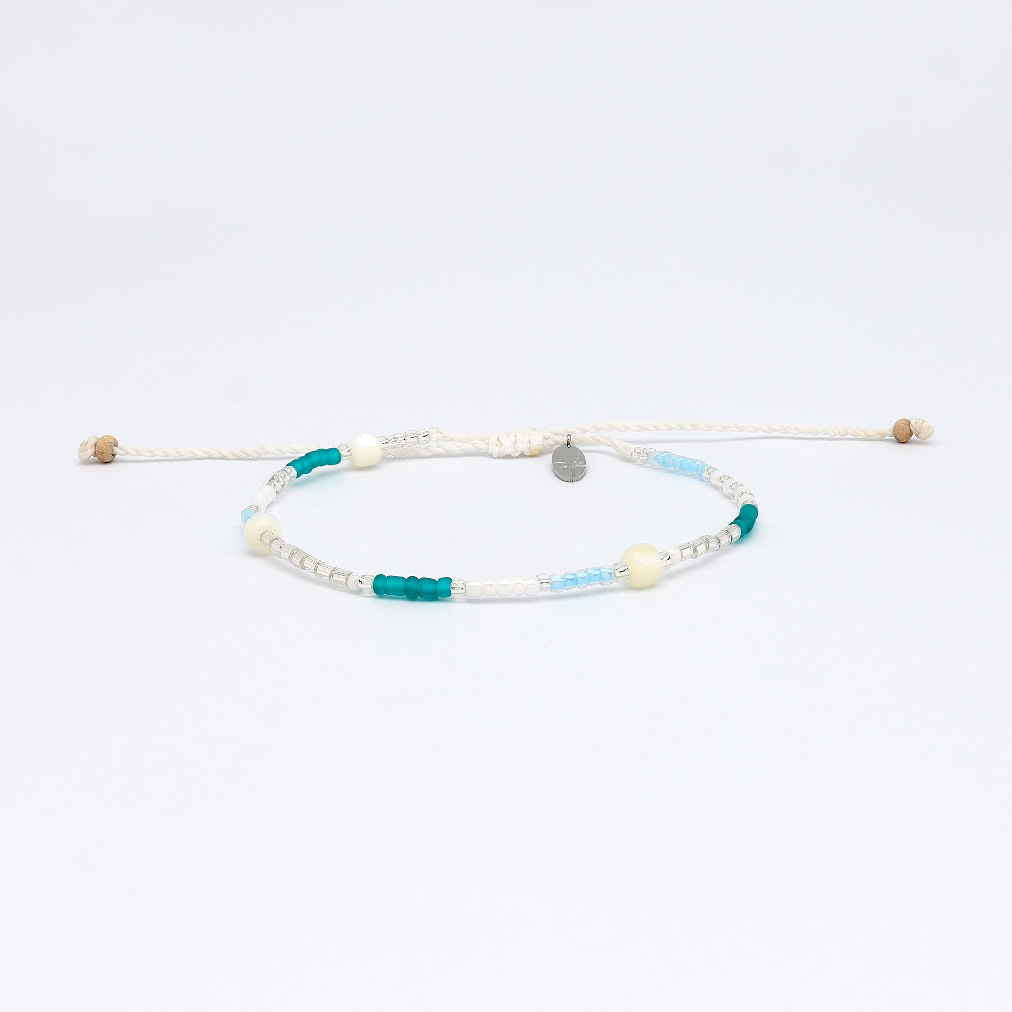 Blizzard Silver Beaded Bracelet