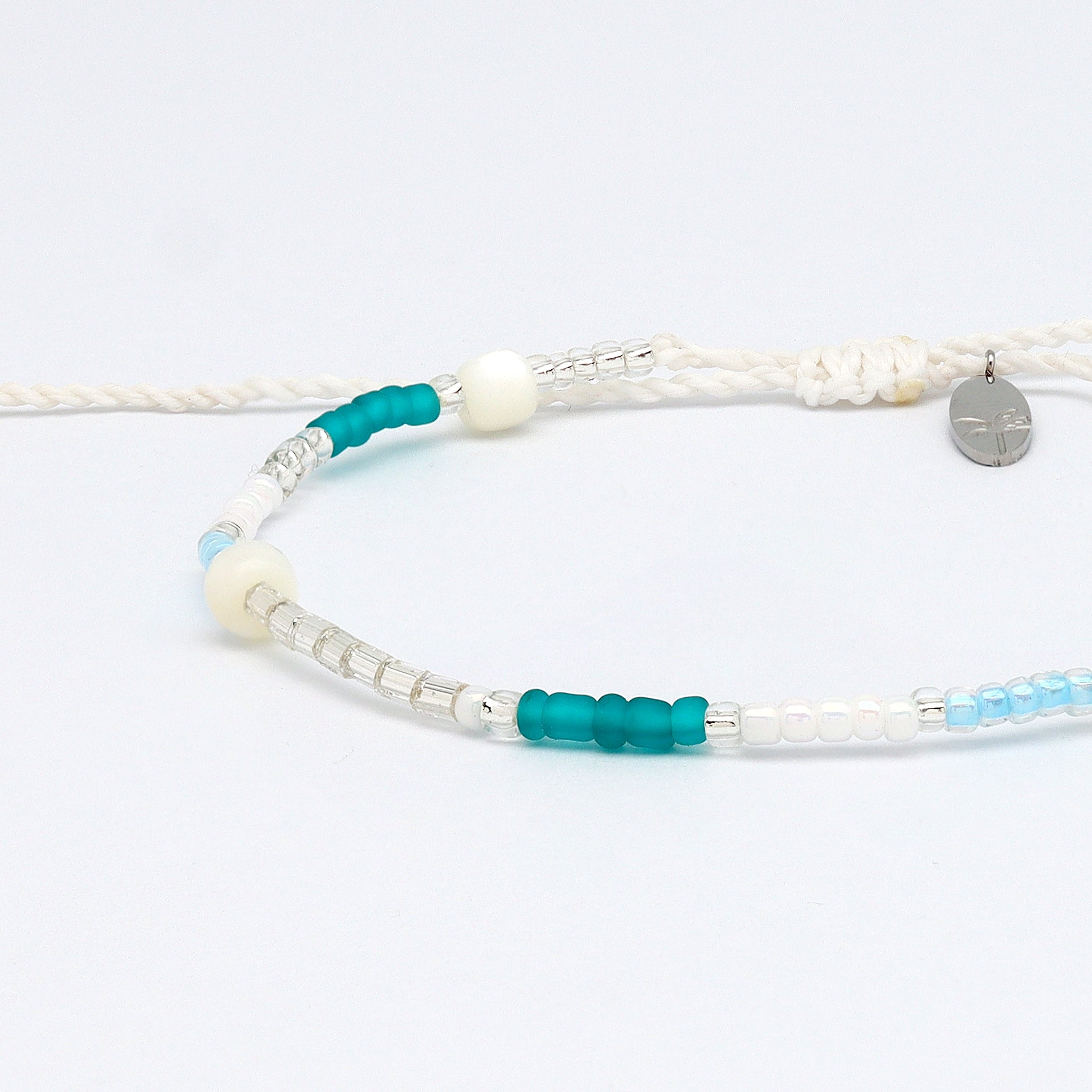 Blizzard Silver Beaded Bracelet