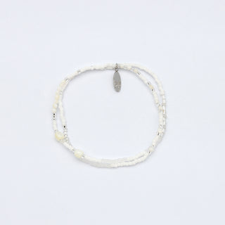 Silver Pasir Mother of Pearl Beaded Bracelet