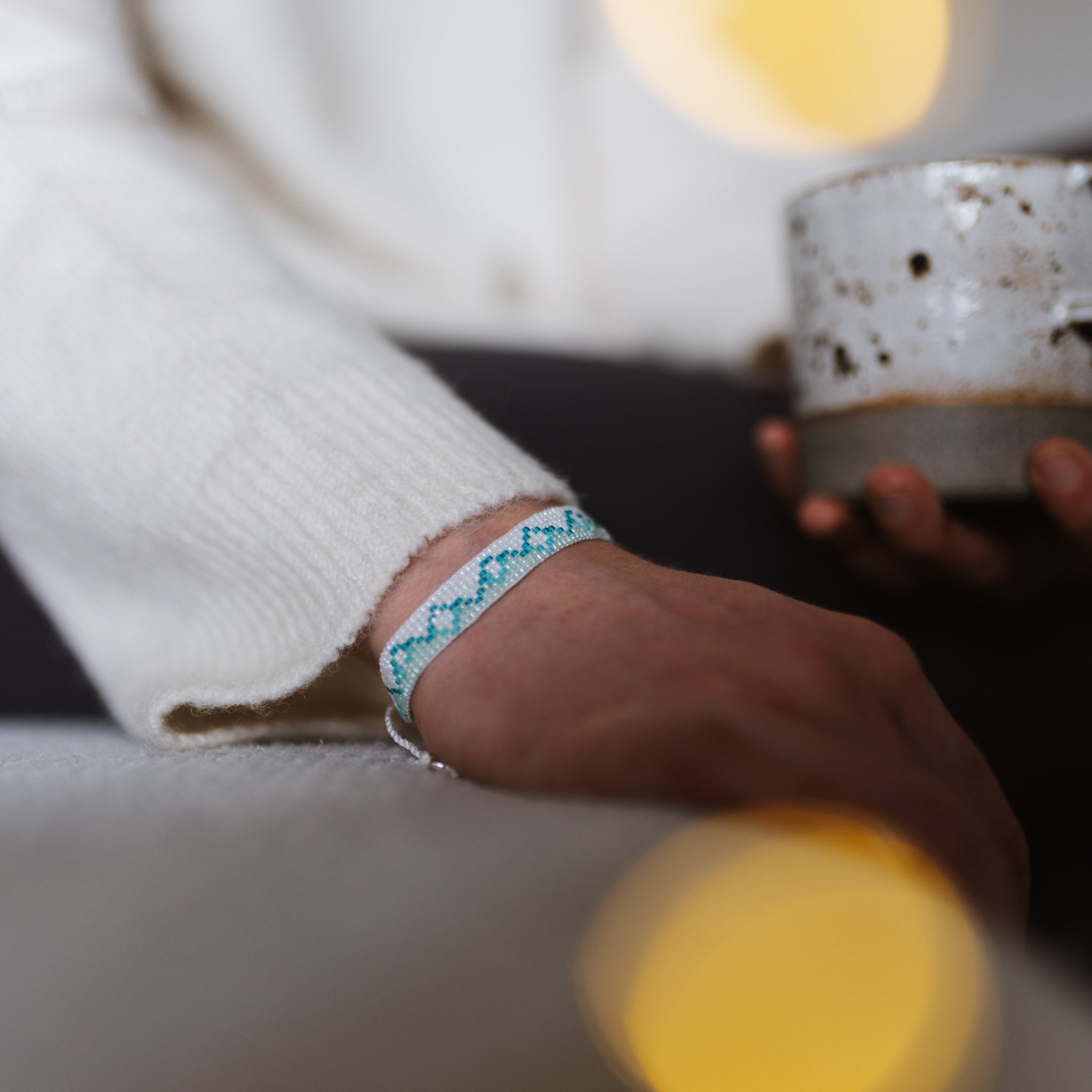 Vebier Mountains Woven Beaded Bracelet