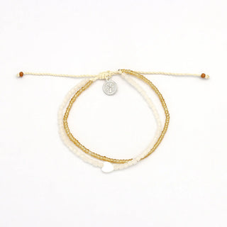 Valentines Heart Duo Strand Adjustable Bracelet - Pineapple Island