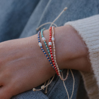 Mutiara Dainty Beaded Pearl Bracelet - Pineapple Island