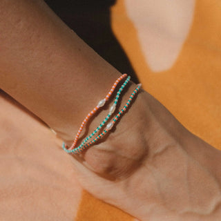 Mutiara Dainty Beaded Pearl Anklet - Pineapple Island