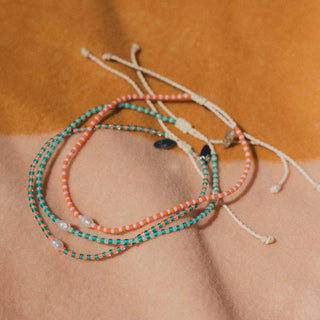 Mutiara Dainty Beaded Pearl Anklet - Pineapple Island