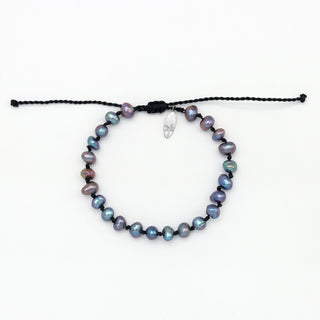 Black Pearl Knotted Bracelet