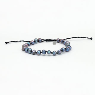 Black Pearl Knotted Bracelet