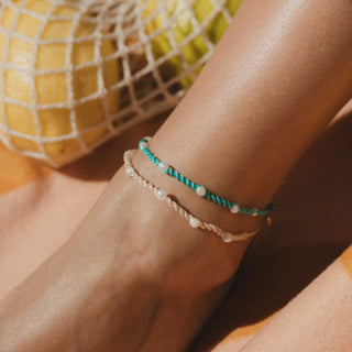Berseri Knotted Pearl Anklet - Pineapple Island