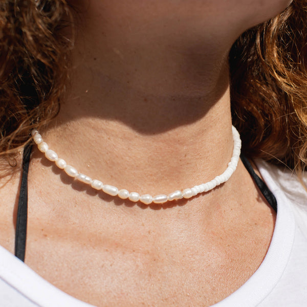 Flores Puka Shell & Pearl Necklace - Pineapple Island