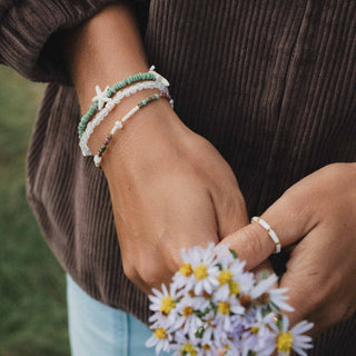 Green Sea Star Bracelet Set