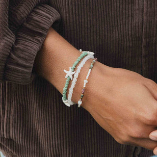 Green Sea Star Bracelet Set