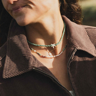 Green Sea Star Necklace Set