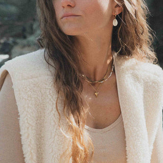 Golden Seas Necklace Trio Stacking Set
