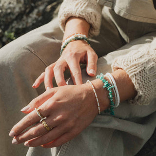 Kaamos Blue & White Bracelet Set