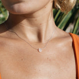 Samudra Pink Teardrop Stone Necklace - Pineapple Island