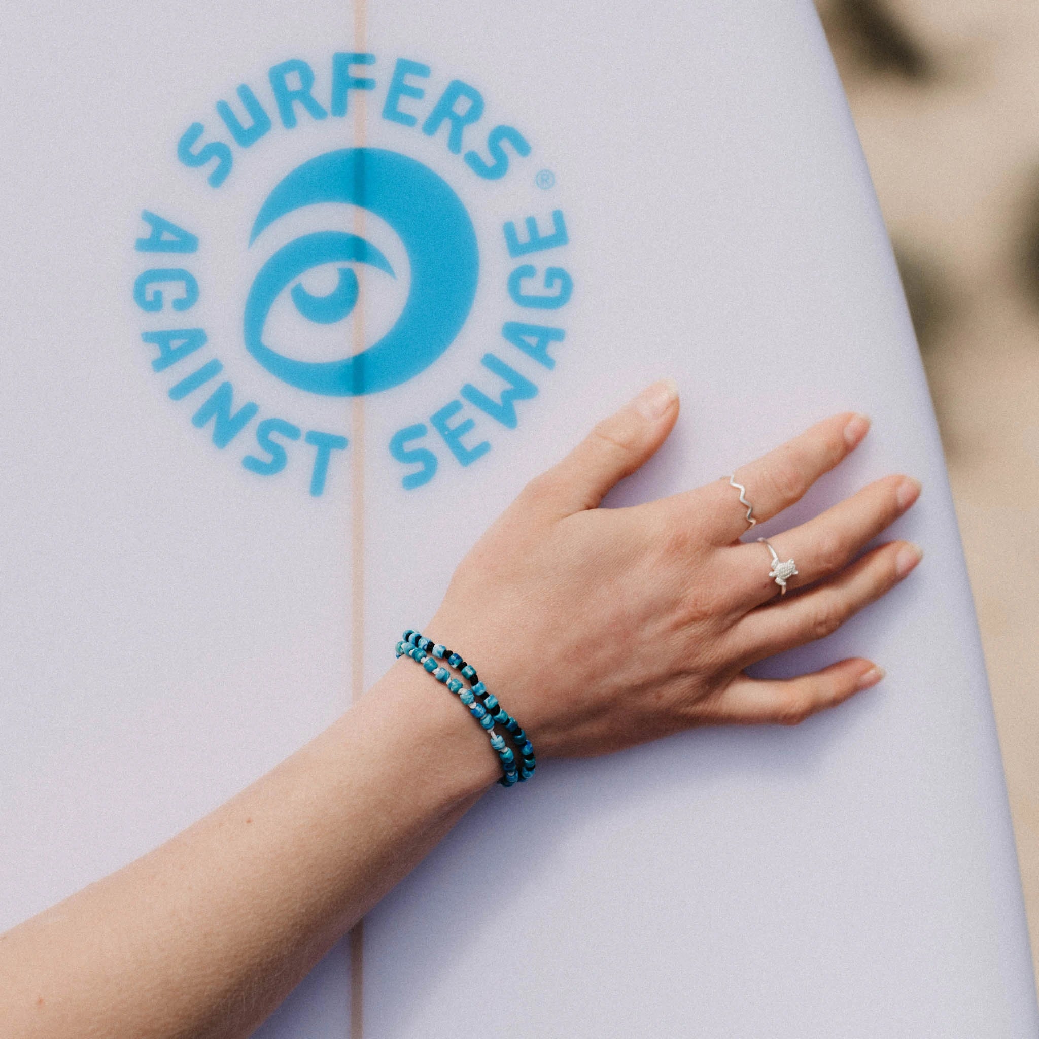 Surfers Against Sewage Recycled Bracelet - Pineapple Island