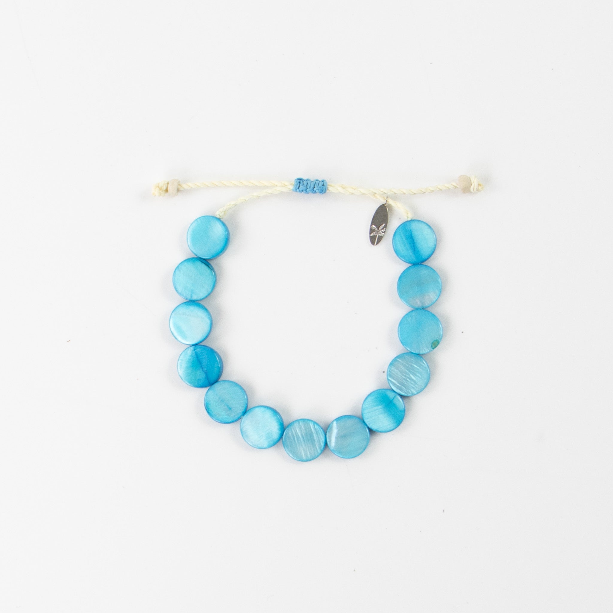 Mother of Pearl Disc Bracelet - Pineapple Island