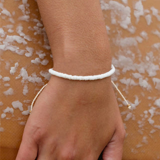 White Puka Shell Bracelet - Pineapple Island