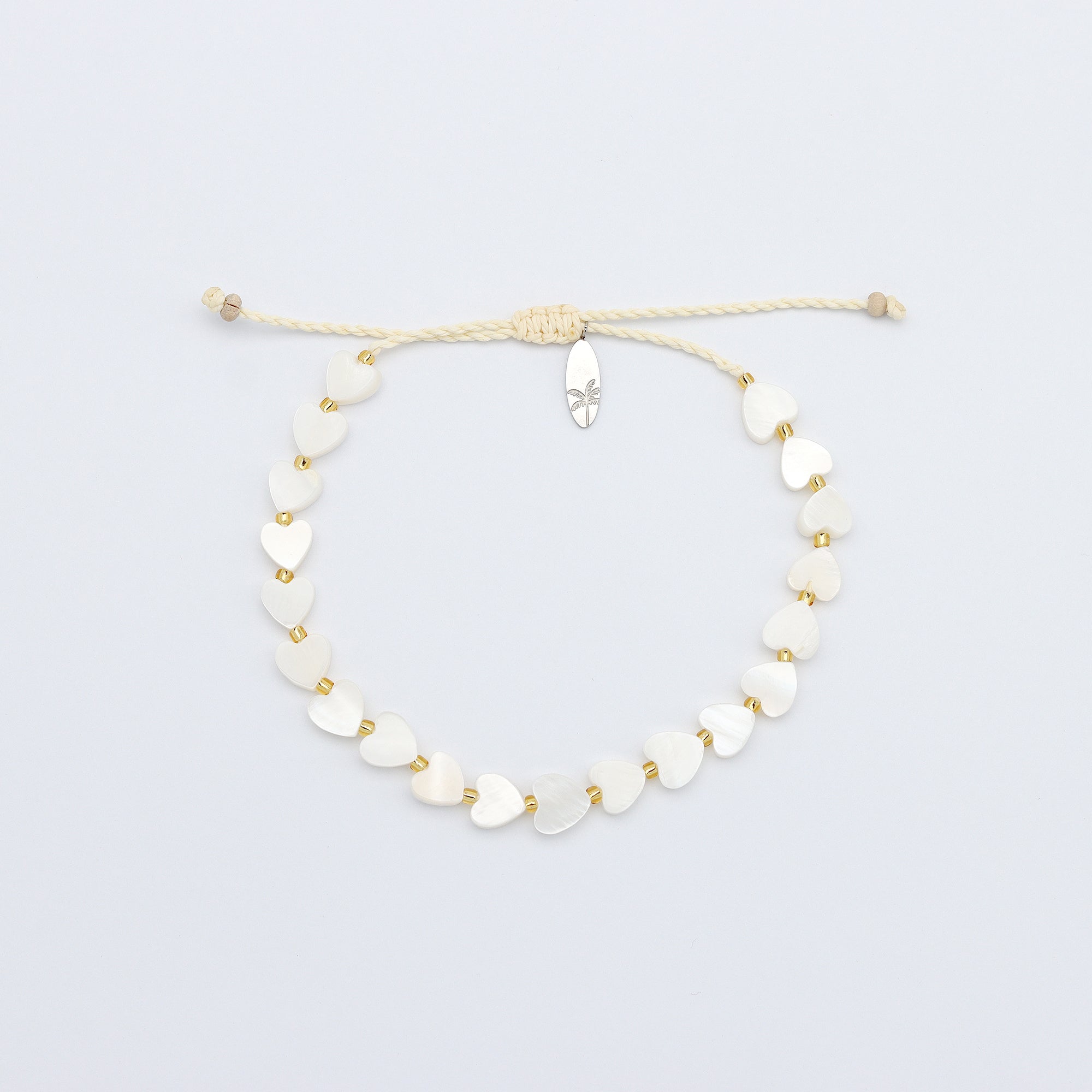 Mother of Pearl Heart Bracelet