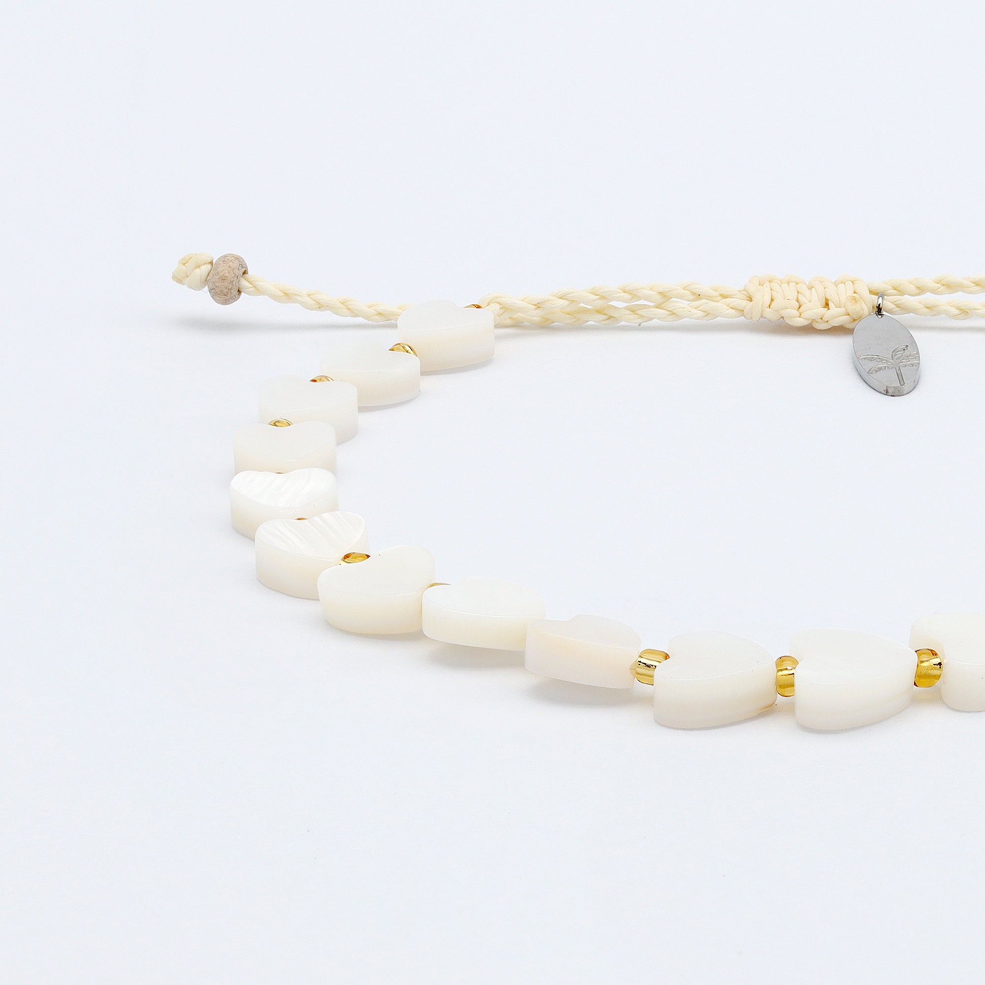 Mother of Pearl Heart Bracelet