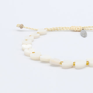 Mother of Pearl Heart Bracelet - Pineapple Island