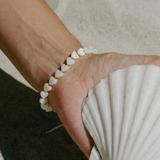 Mother of Pearl Heart Bracelet - Pineapple Island