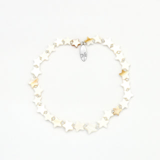 Surgawi Mother of Pearl Beaded Elastic Star Bracelet - Pineapple Island
