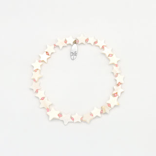 Surgawi Mother of Pearl Beaded Elastic Star Bracelet - Pineapple Island
