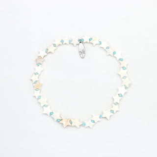 Surgawi Mother of Pearl Beaded Elastic Star Bracelet - Pineapple Island