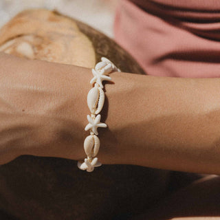 Kahakai Cowrie & Starfish Bracelet - Pineapple Island
