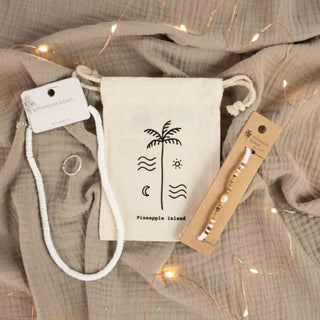 Small Organic Cotton Bag (fits 2-3 products) - Pineapple Island