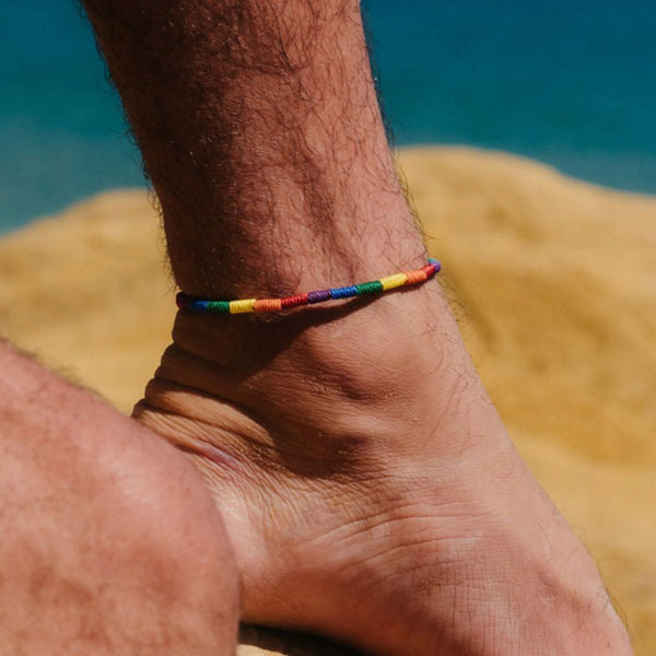Just Like Us Woven Pride Anklet