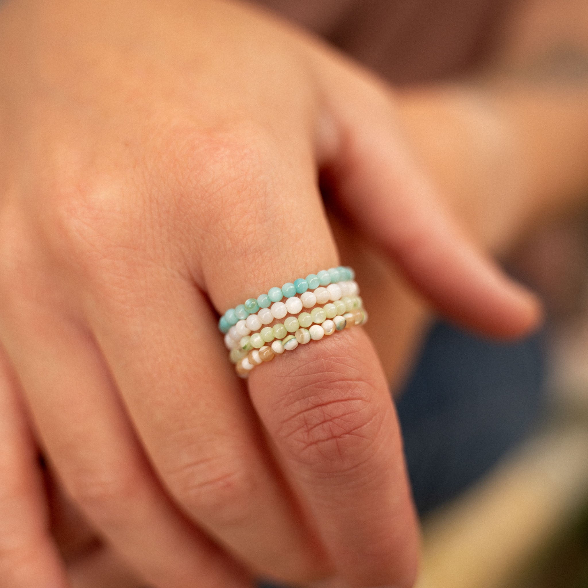 Kualoa Beaded Stretch Ring