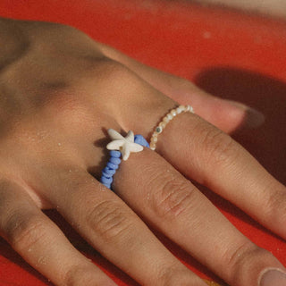 Golden Tidepool Stretchy Ring Set - Pineapple Island