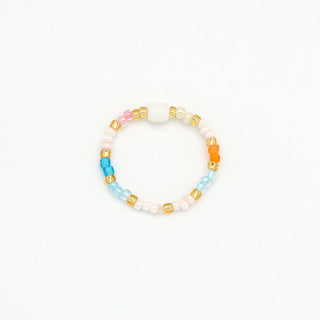 Horison Light Beaded Stretchy Ring - Pineapple Island