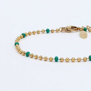 Enamel Chain Waterproof Bracelet - Pineapple Island