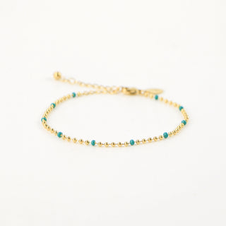 Enamel Chain Bracelet - Pineapple Island