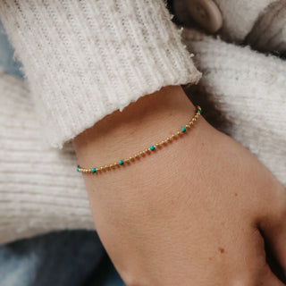Enamel Chain Bracelet - Pineapple Island