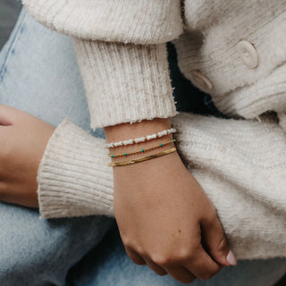 Enamel Chain Bracelet - Pineapple Island