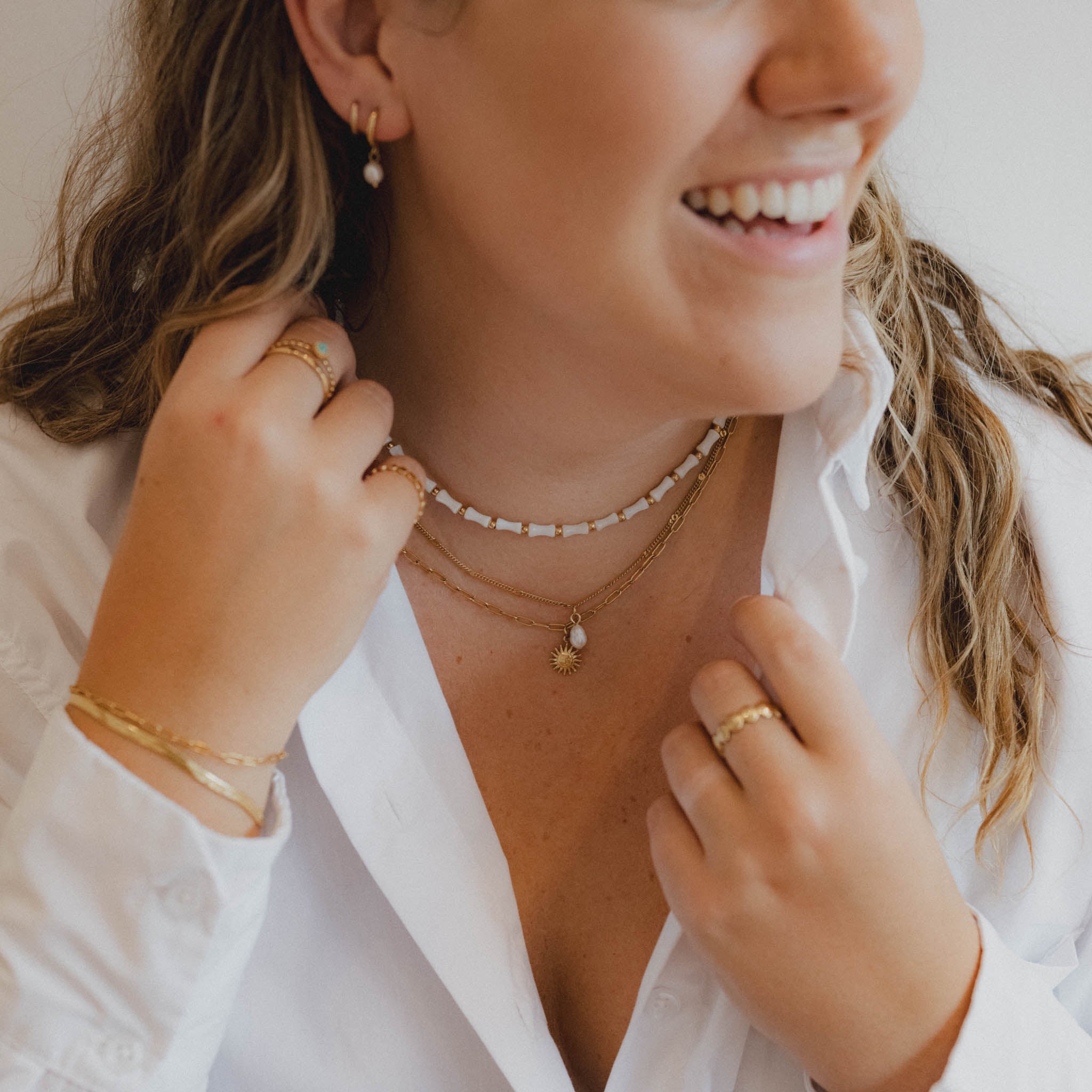 Mother of Pearl Necklace - Pineapple Island