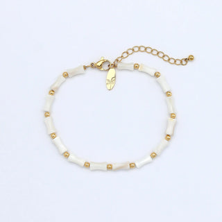 Mother of Pearl Waterproof Bracelet - Pineapple Island
