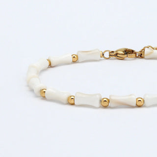 Mother of Pearl Waterproof Bracelet - Pineapple Island