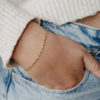Paperclip Chain Bracelet - Pineapple Island