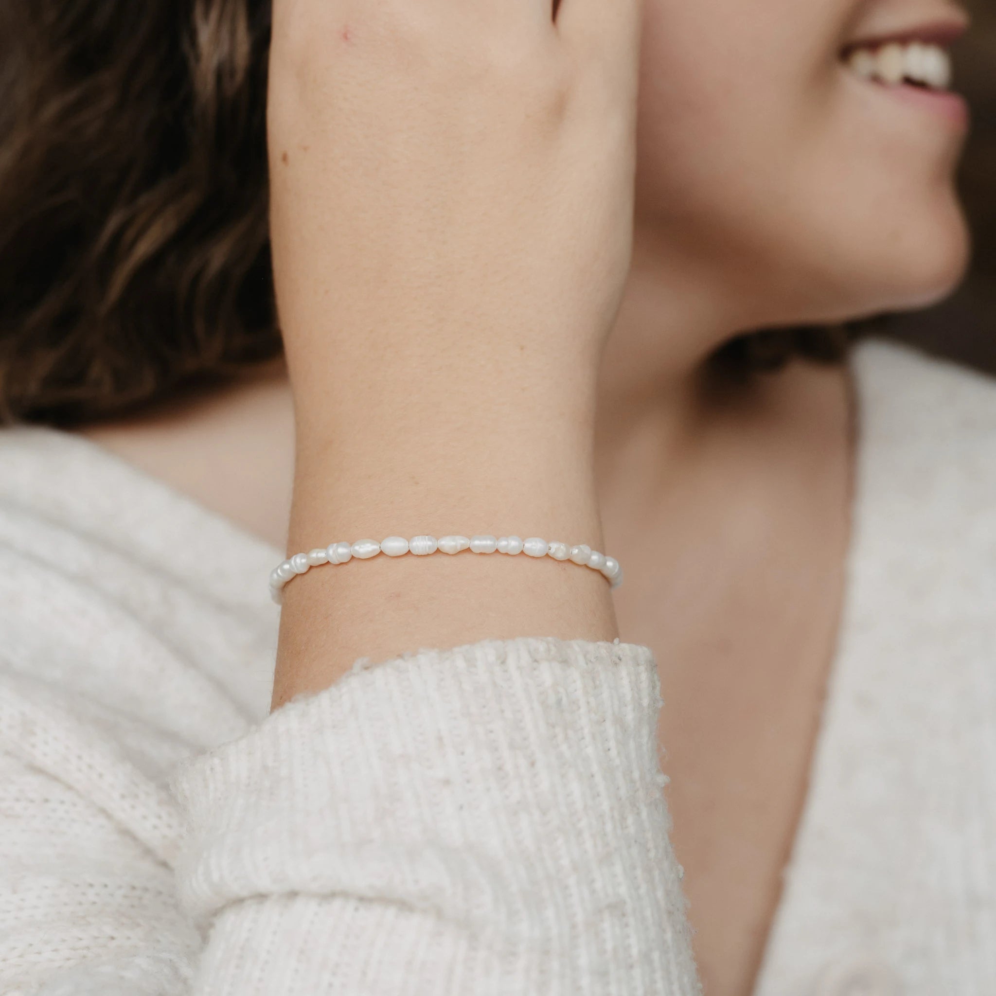 Freshwater Pearl Bracelet in stainless steel