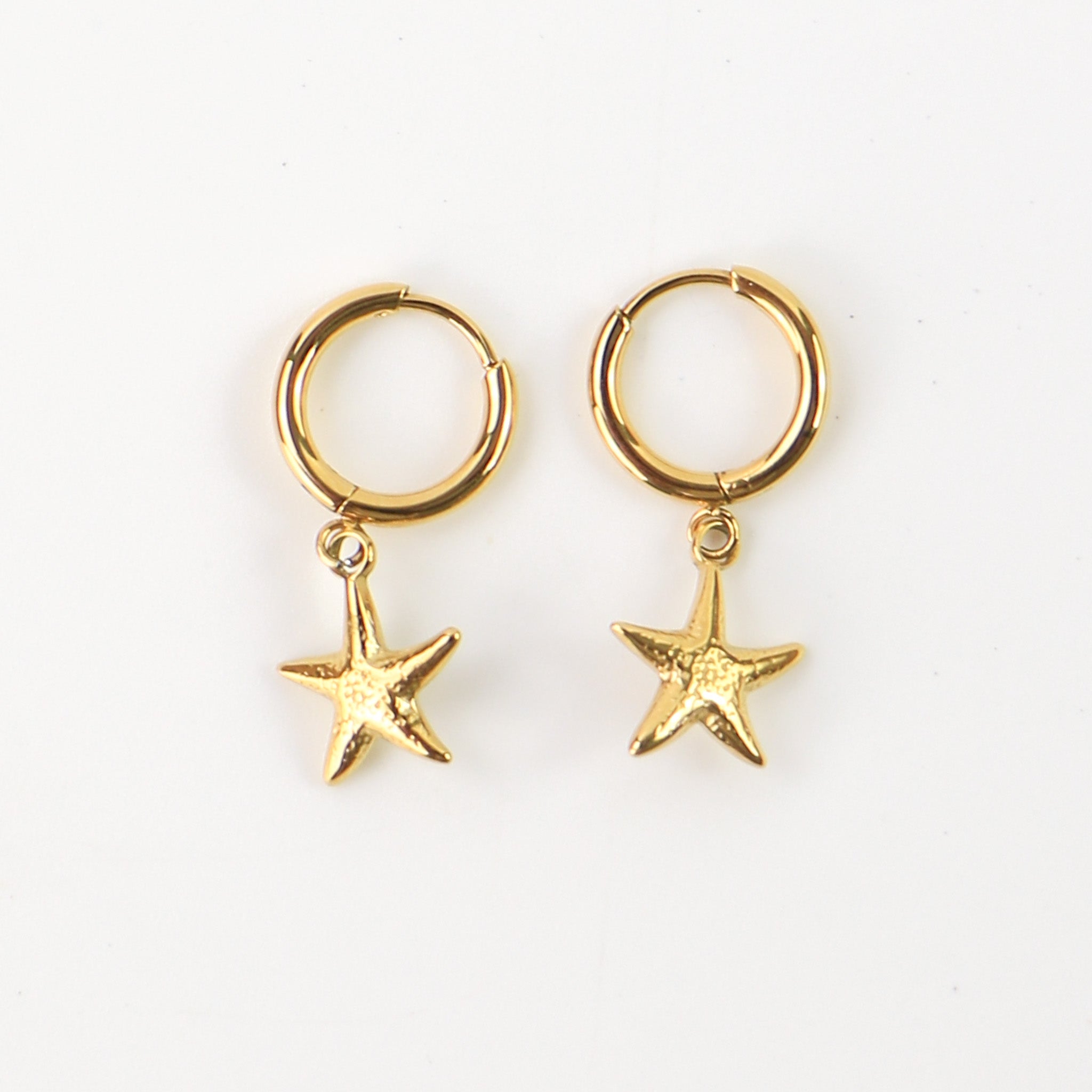 Starfish Hoop Earrings