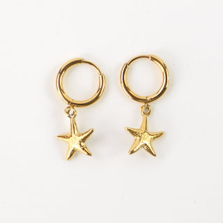 Golden Starfish Earring Stack - Pineapple Island