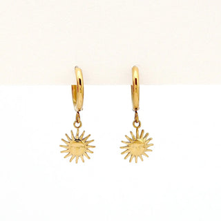 Sun Hoop Waterproof Earrings - Pineapple Island